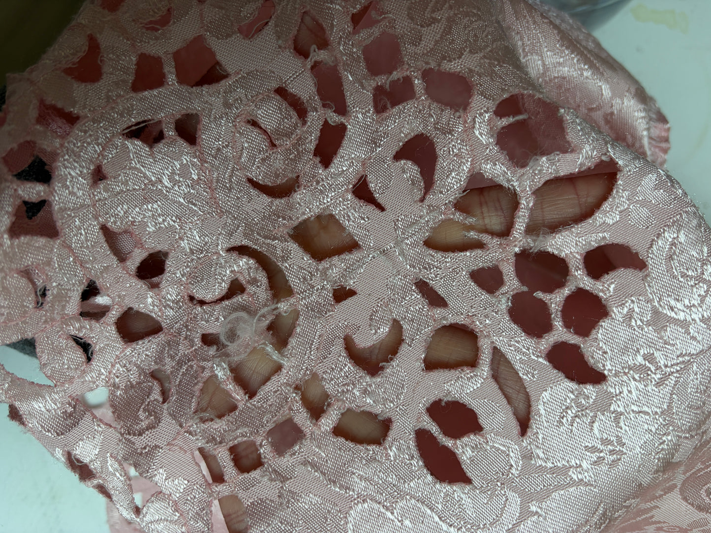 Pink Jacquard Mini Skirt