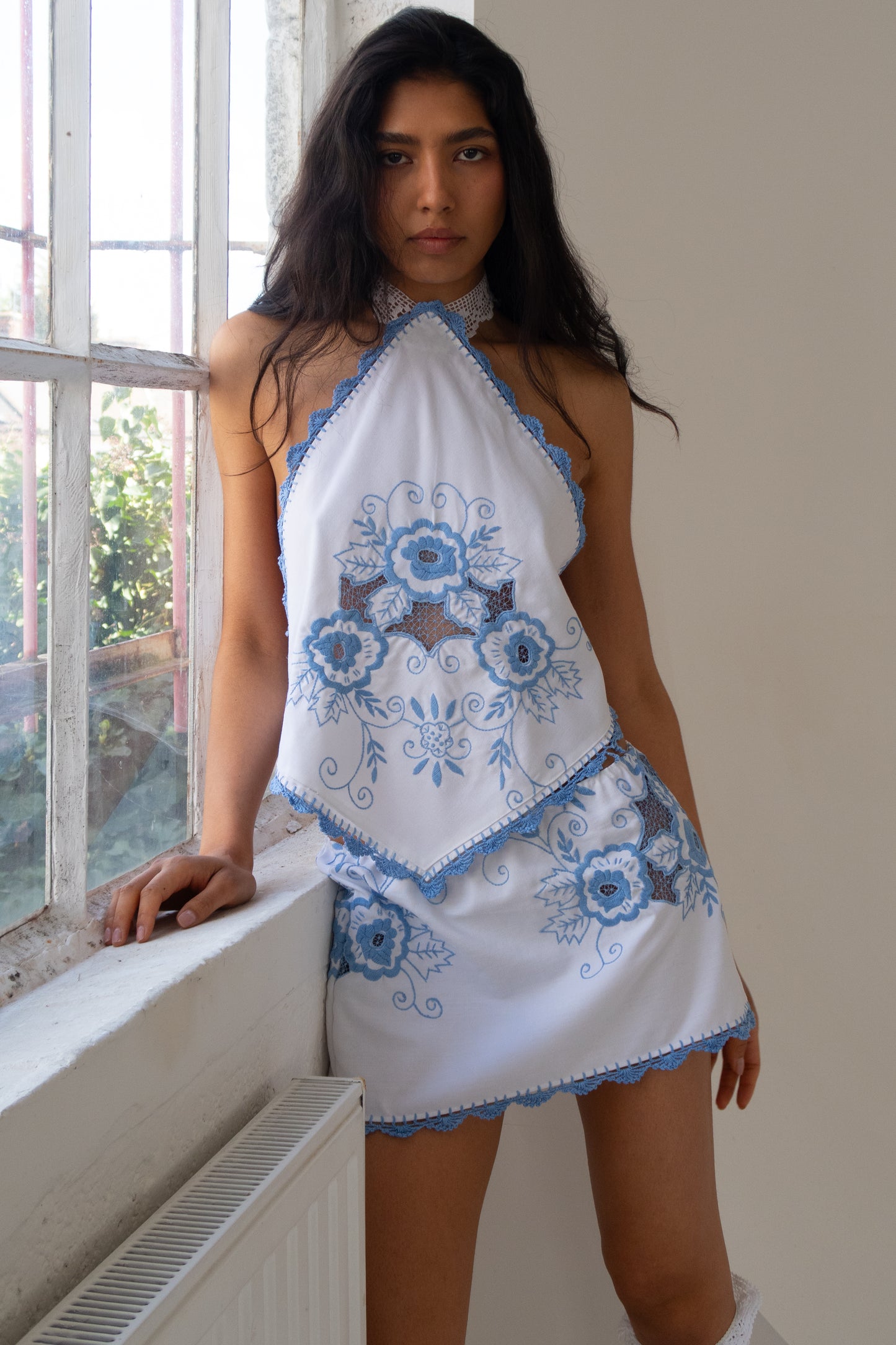 Azzurra Embroidery Skirt