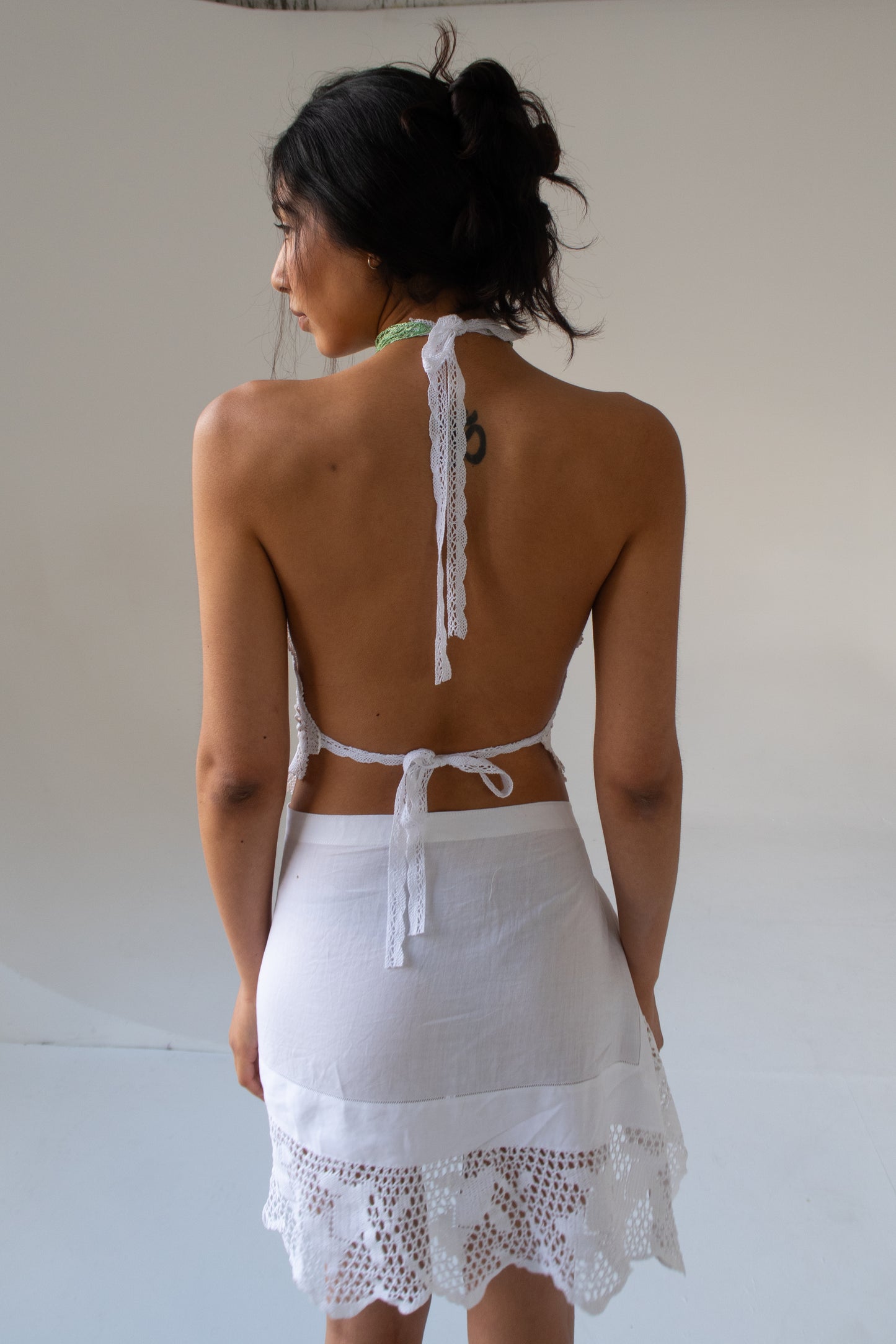 Pearl Collar Doily Top