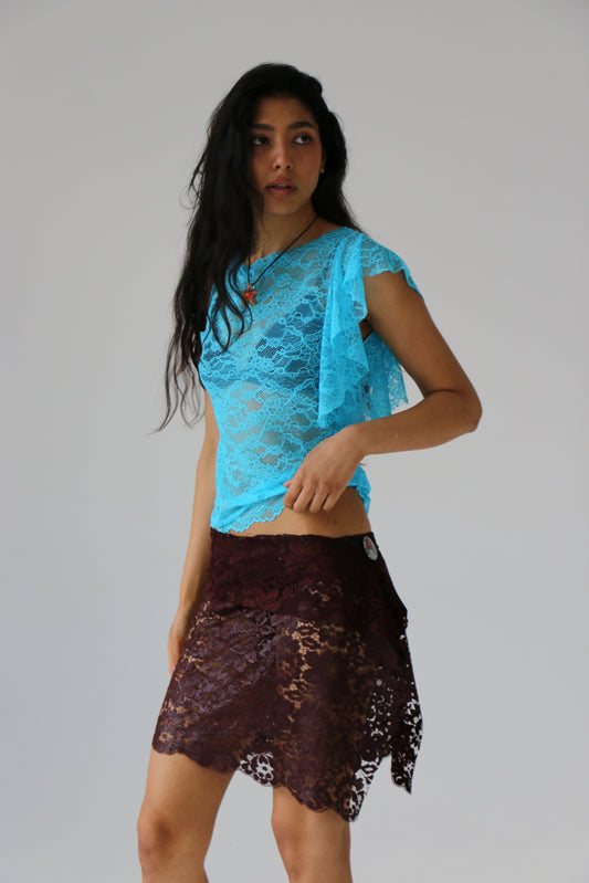 Mahogany Lace Skirt