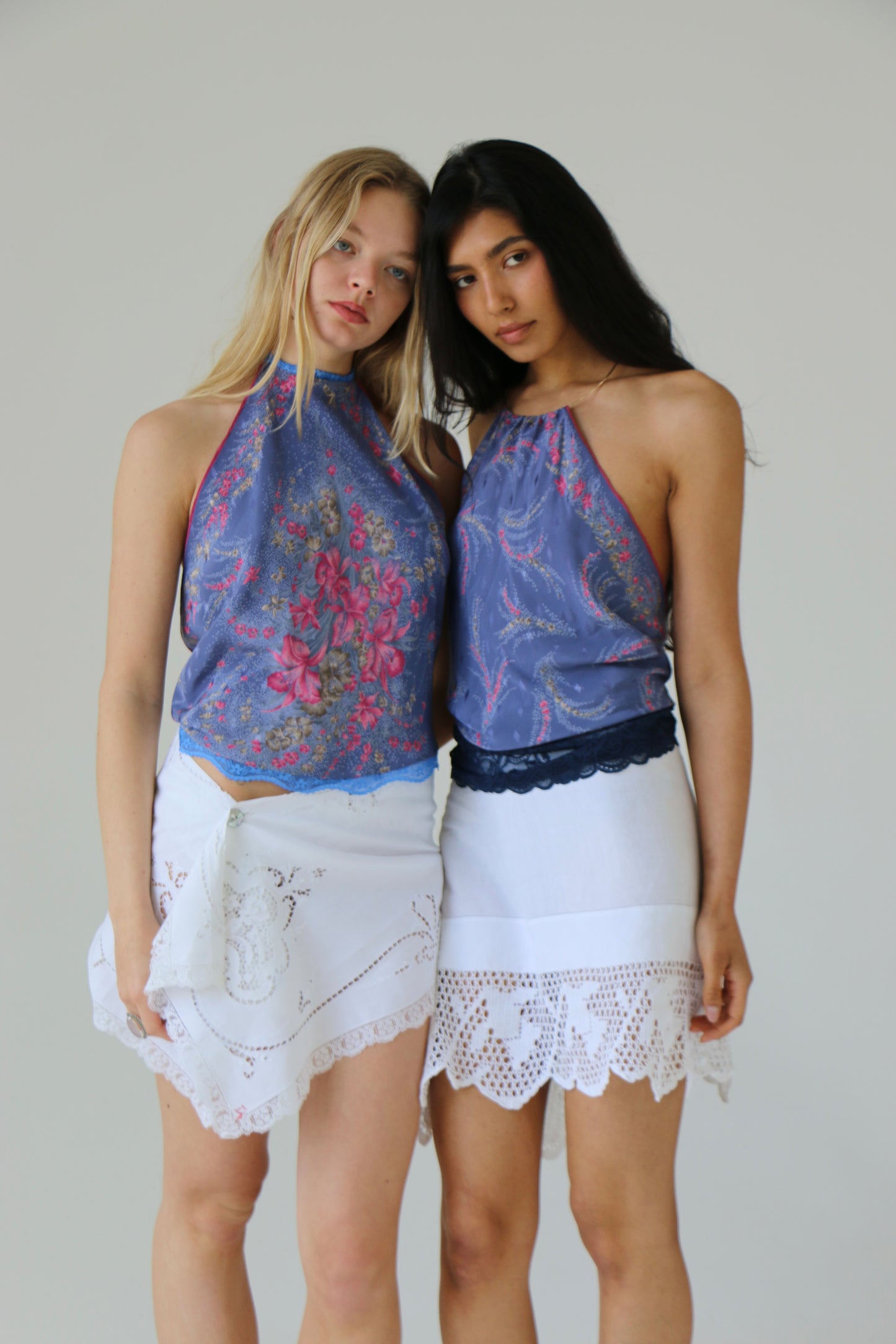 Iris Silk Scarf Top