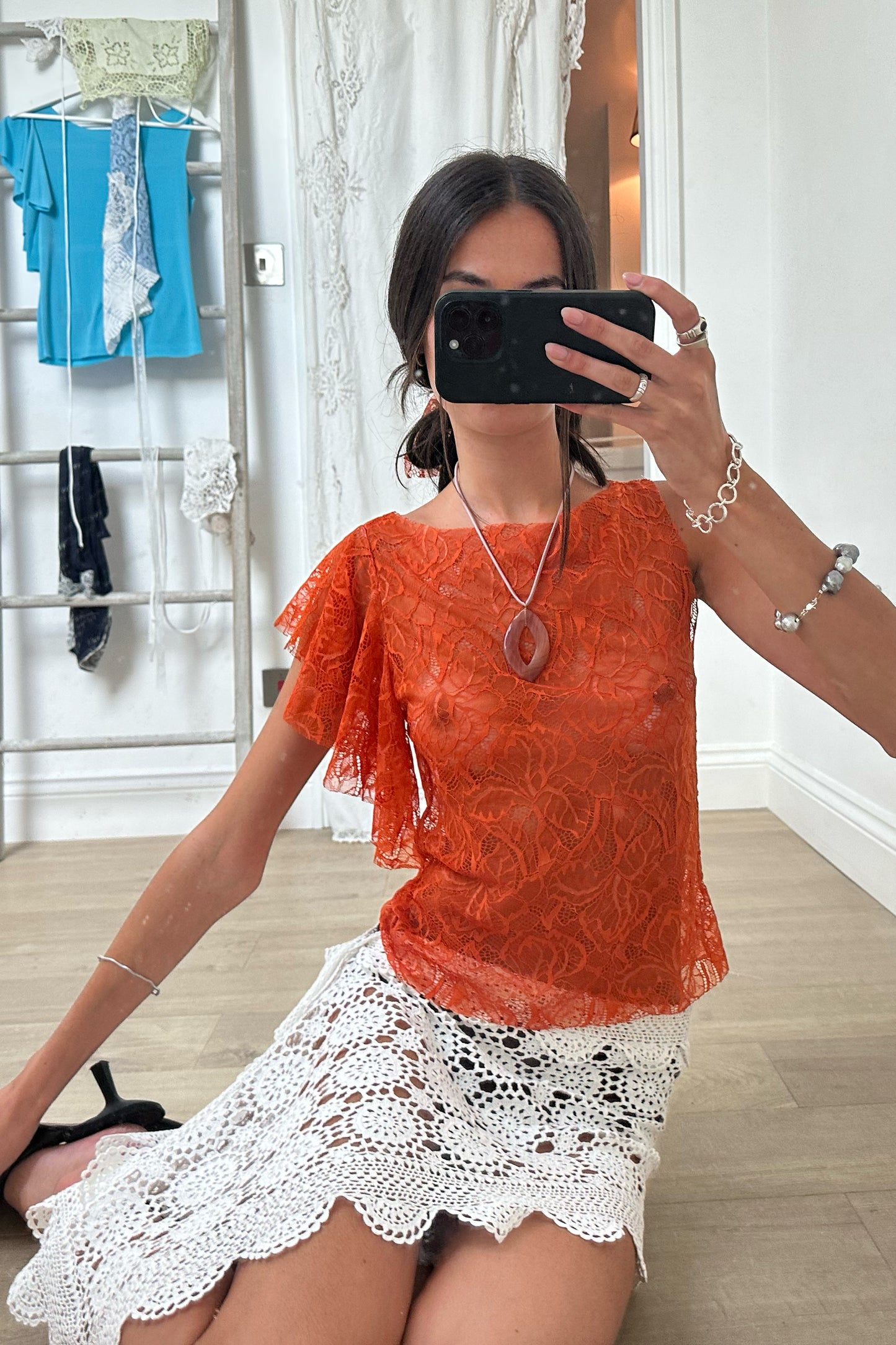 Raine Top in Burnt Orange